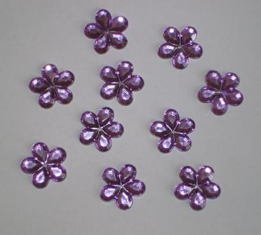 Dekoračné kvietky 15mm veľké / 10farieb, 