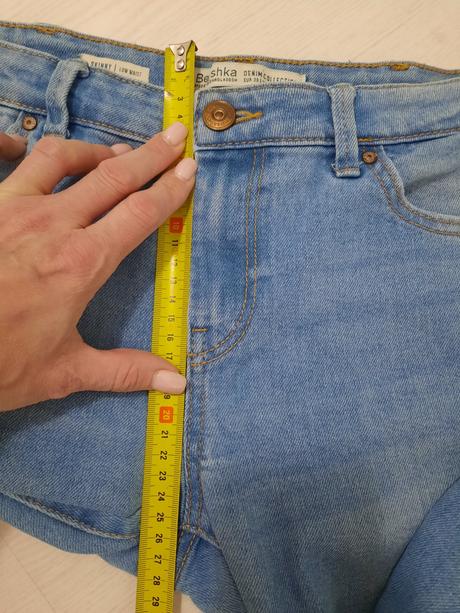 Riflové nohavice bershka, bershka,38