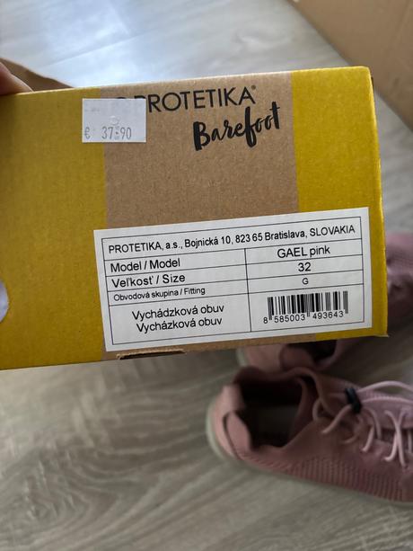Batefoot tenisky protetika, protetika,32