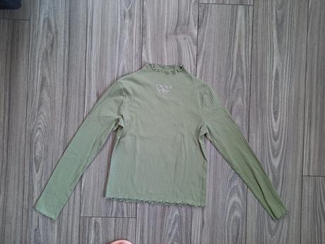 Vrúbkované tričko, h&m,xs