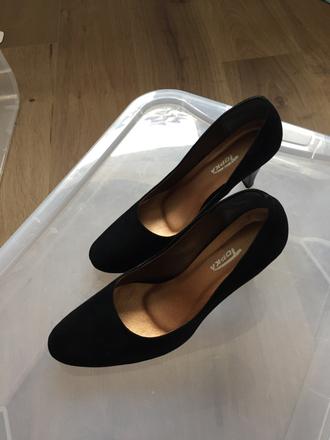 Čierne semišové lodičky, 37