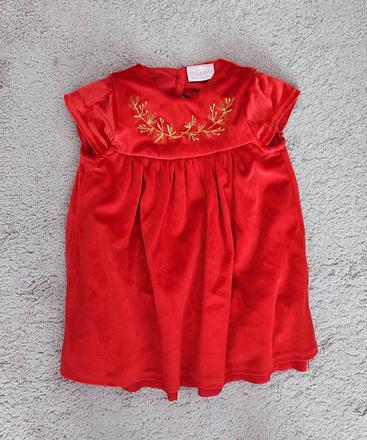 Červené slávnostné šaty pre dievčatko, pepco,80