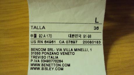 Nenosené vlnené šaty zn. benetton, benetton,36