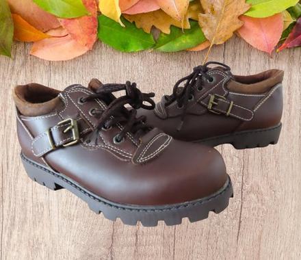 Chlapčenské kožené topánky na jar, veľ.35, 35