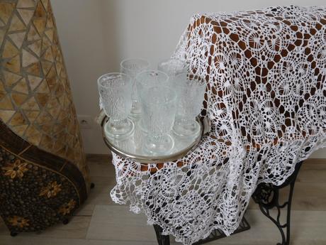 Retro poháre pudingové šľahačkové,6 kusov, 