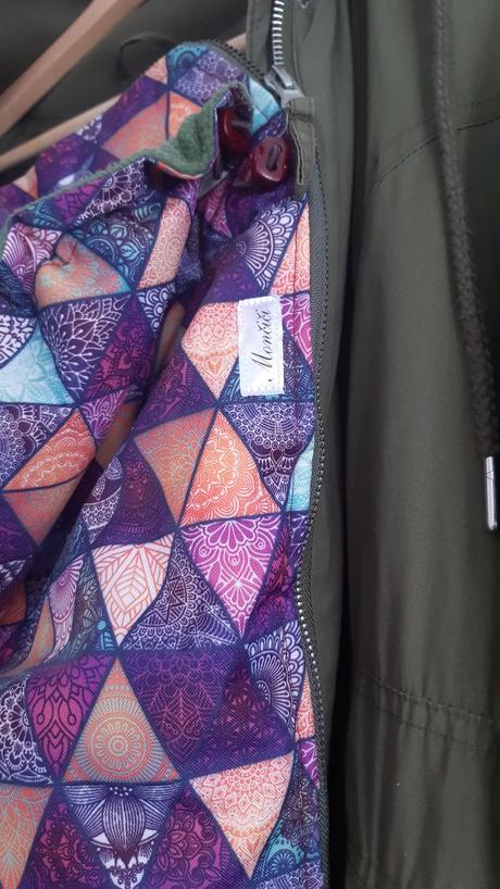 Zimný kabát na nosenie so vsadkou, h&m,36