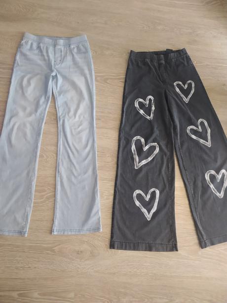 Rifle - dzeginsy -uz len bledomodré- top stav, h&m,164