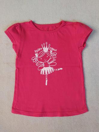 Tričko s krátkym rukávom veľ.104/110, girl2girl,104