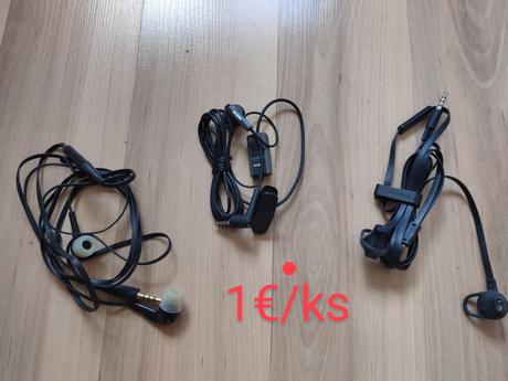 Káble, sluchátka, 