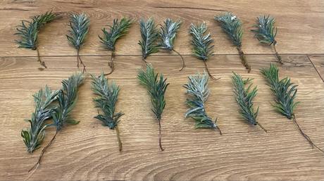 Zimné lístočky 15 ks ( sada ), 