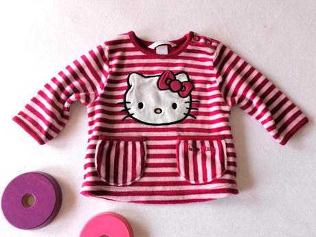 Hello kitty zamatová súprava, h&m,62