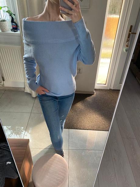 Modrý sveter, takko,xs