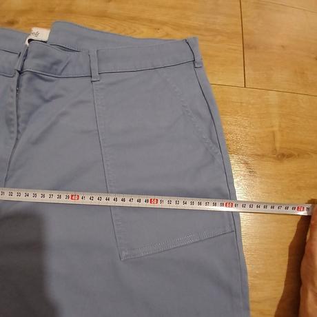 Bledomodré elastické nohavice/jeansy, tchibo,48