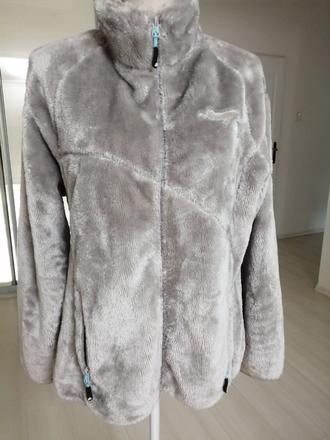 Damsky značkový kozusok strieborný vel. 4 xl, 4xl