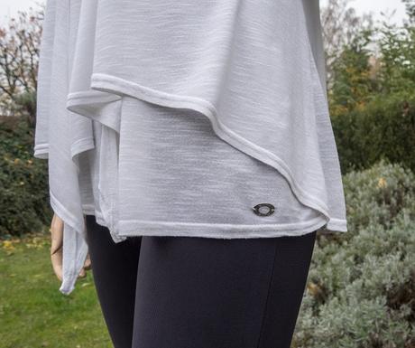 Biele dvojvrstvové tričko, 40