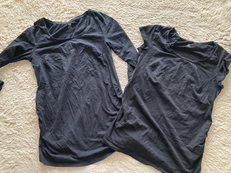 2x tehotenské tričko, h&m,s