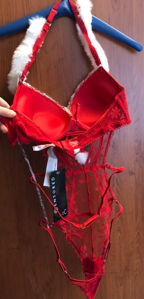 Nové červené sexy čipkované push-up body, 80 c, new yorker,80c