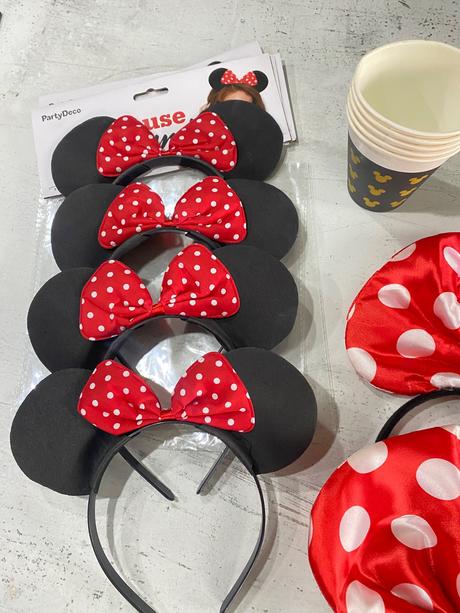 Minnie mouse party čelenky a poháre, 