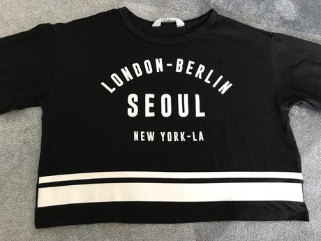 Crop top tricko, h&m,146