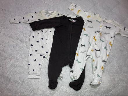 3x pyžamo, h&m,62
