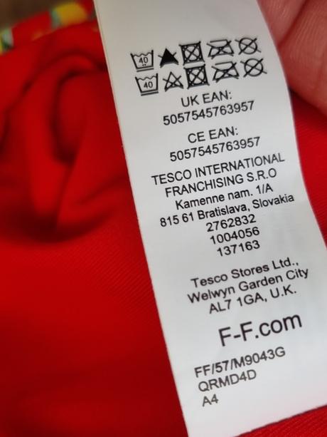 Jahodovočervené celé plavky f&f veľ. 40, f&f,40