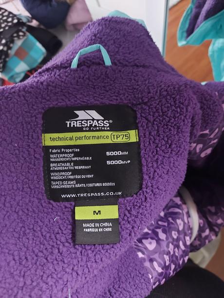 Nepremokavá lyžiarska/zimná bunda trespass m, m