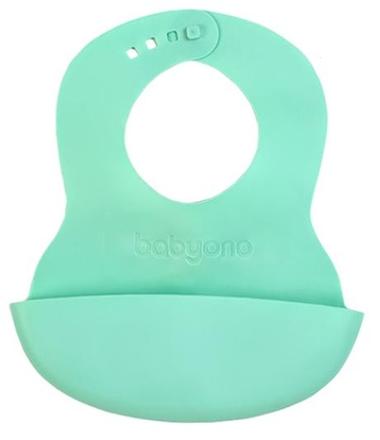 Babyono 835 podbradník silikónový mentolový, 