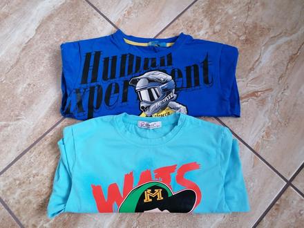 2x tričko, dlhy rukáv, 134