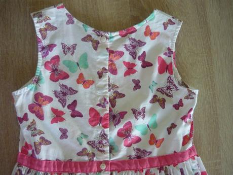 Šaty - motýlik, h&m,128