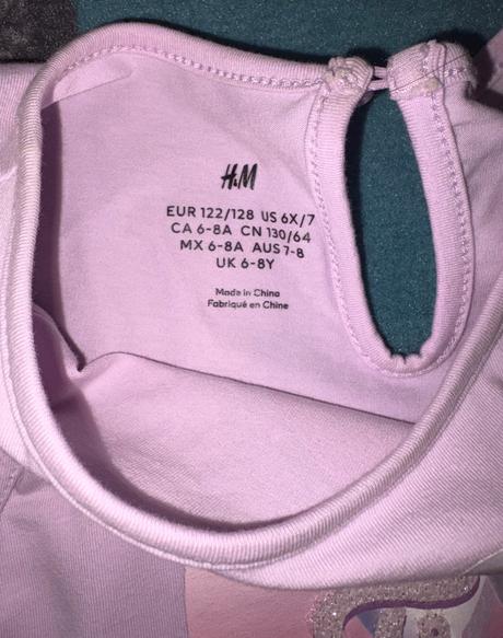 Šaty h&m frozen v.122/128 top stav, h&m,122