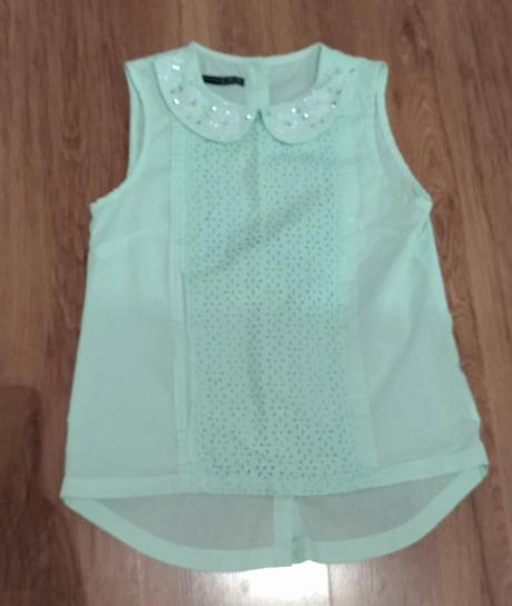 Krásna mentolová blúzka, atmosphere,s