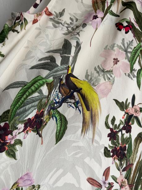 Hm prekrasna l tropicka tunika bluzka tricko s kv, h&m,l