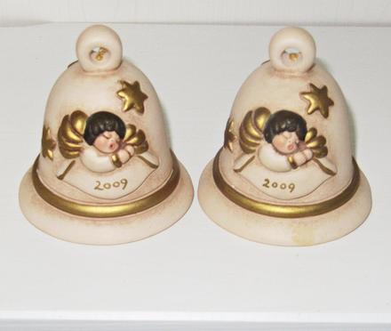 Keramika - vianočný zvonček, thun - made in italy, 