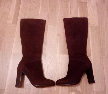 Čižmy z brusenej kože veľkosť 36, 36