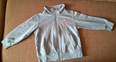 Modrá mikina s výšivkou 110, 110