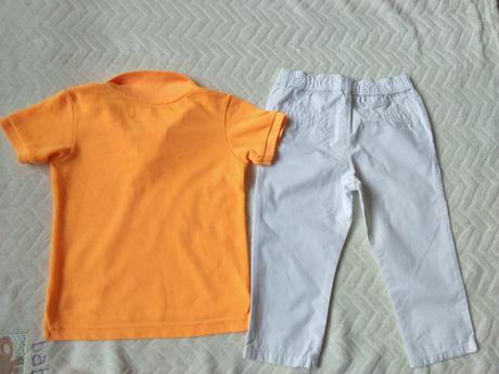 Letné nohavice a polotričko, h&m,86