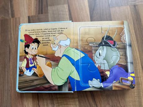 Puzzle kniha pinocchio, 