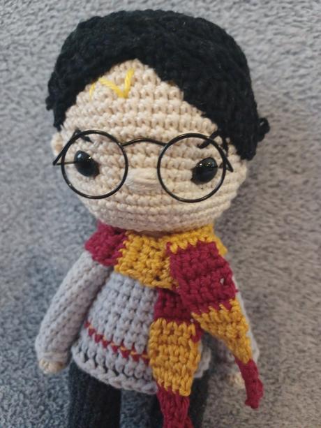 Háčkovaný harry potter, hermiona, ron, 