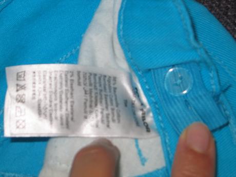 Krásne tyrkysové nohavice, tom tailor,104