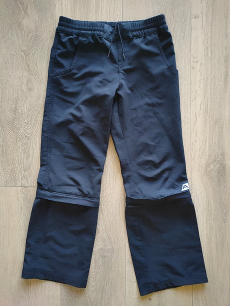 Detské softshell.nohavice alpine pro 2v1, 128-134, alpine pro,128