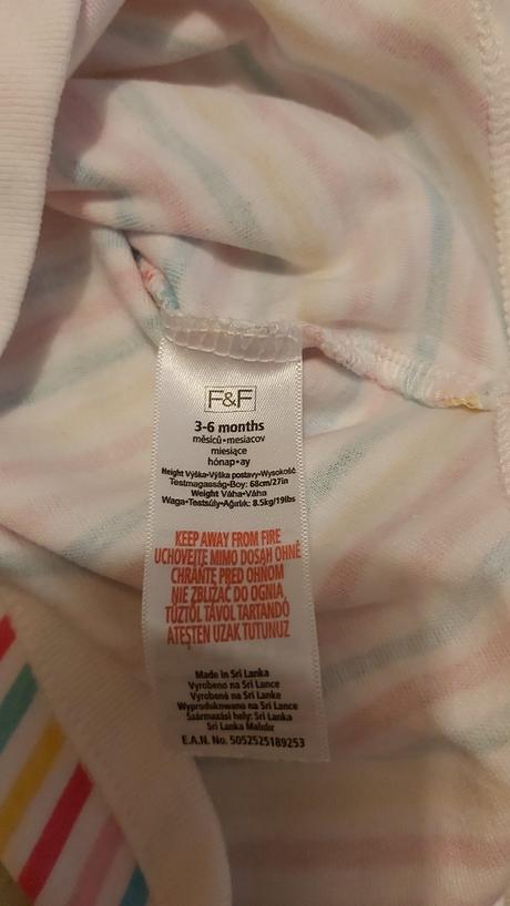 Body s krátkym rukávom pásikavé 68, f&f,68