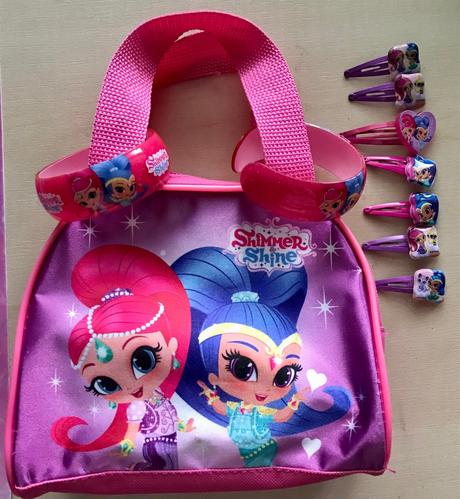 Kabelka shimmer and shine naramky a sponky, 
