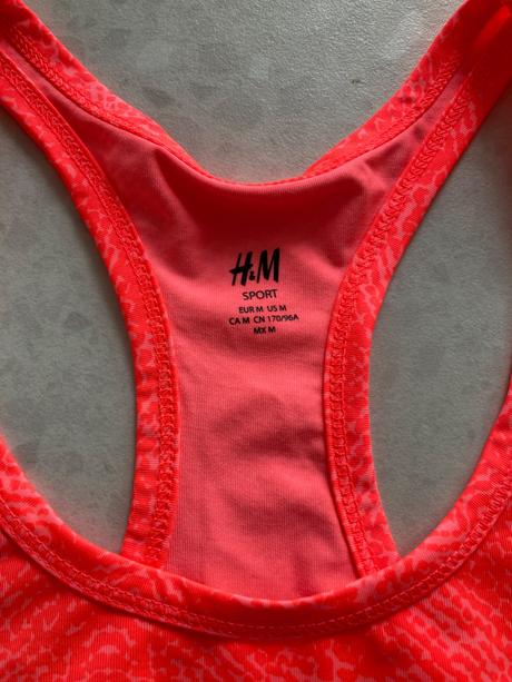 Športový top, h&m,m