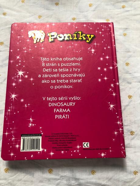 Kniha poníky s 8 puzzle,