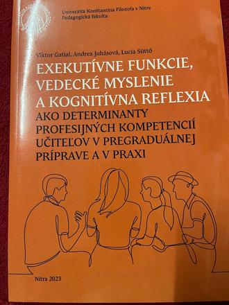Predám knihu exekutívne funkcie, vedecké myslenie.,