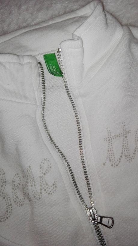 Mikinka biela benetton, benetton,92