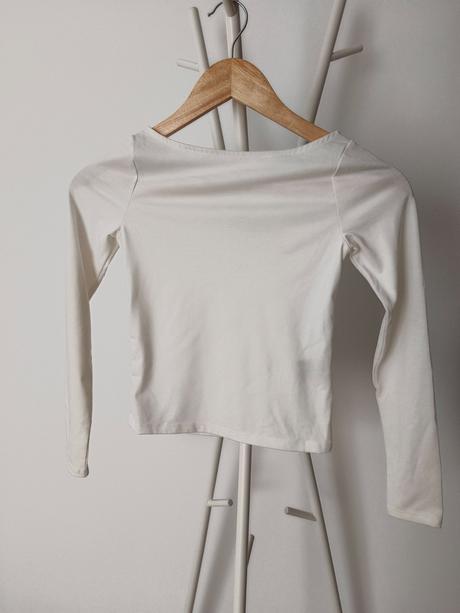 Biele tričko, h&m,134