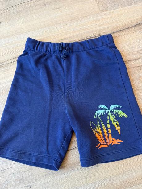 Tmavomodre teplakove kratase, h&m,140