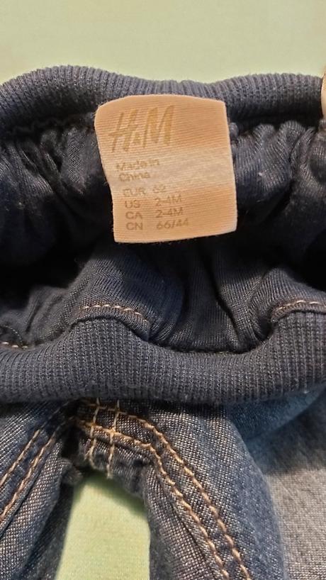 Zateplené rifle h&m 62, h&m,62