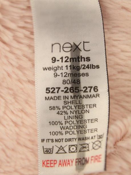 Prešívaná metalická bunda next veľ. 9-12 mes., next,80